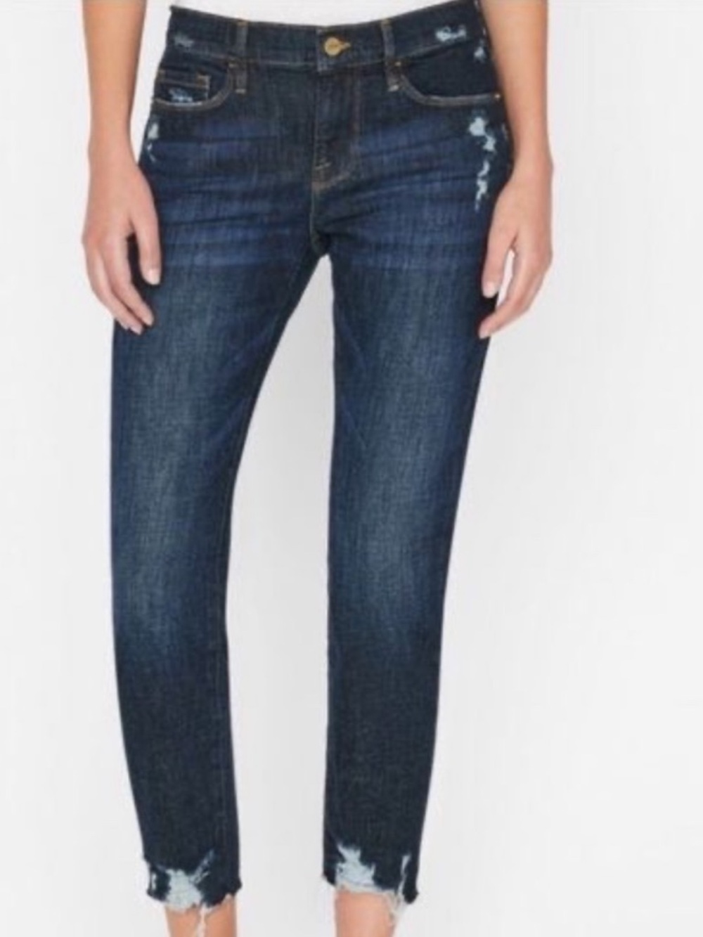 FRAME Le Garcon Boyfriend Crop Jean Covant Womens 26